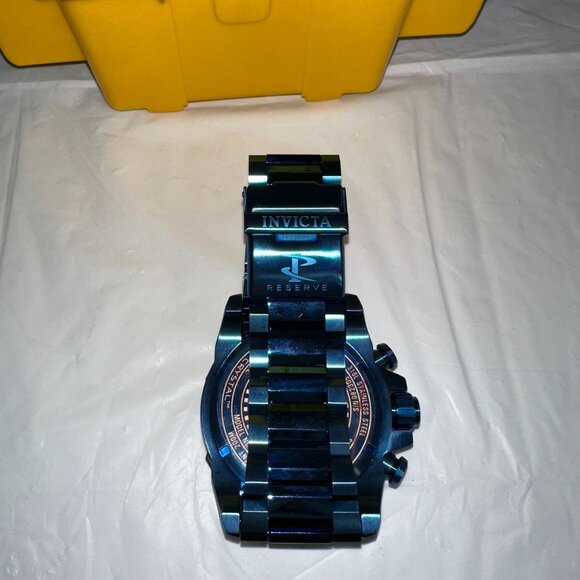 Invicta Mens Pro Diver Blue Watch With Yellow Storage Case - Picture 5 of 10